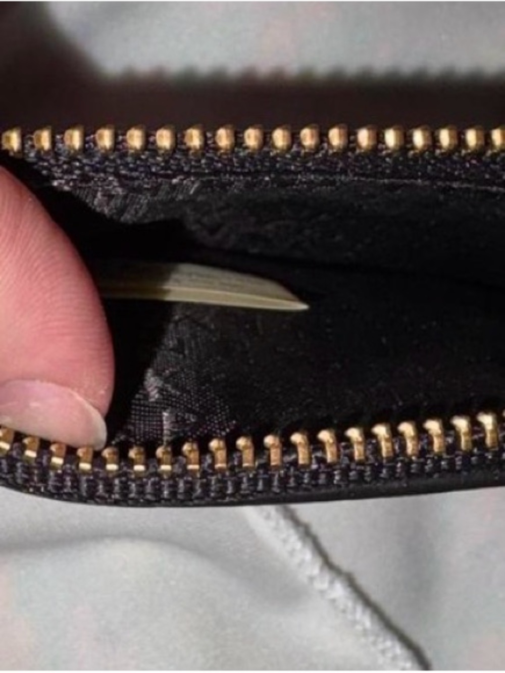 Karl Lagerfeld Black Wallet with Gold Zip Detail - Picture 3 of 5